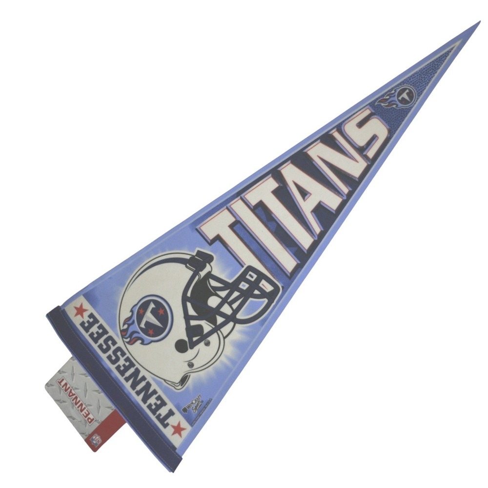 VTG NOS WinCraft Tennessee Titans Pennant NFL Helmet Felt USA Deadstock Y2K 2000